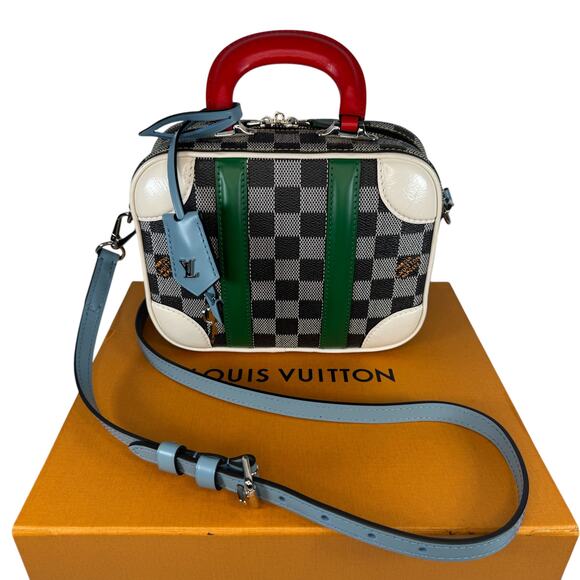 Louis Vuitton Valisette Bag Damier BB crossbody black & white LV vanity box bag - Picture 16 of 16